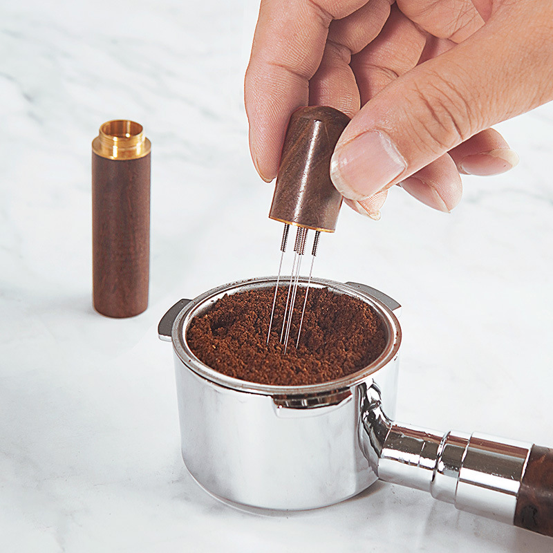 Coffee Tamper Leveler - コーヒータンパーステンレス鋼針エスプレッソパウダースターラーディストリビューターレベラーWDTツールカフェ撹拌バリスタアクセサリー