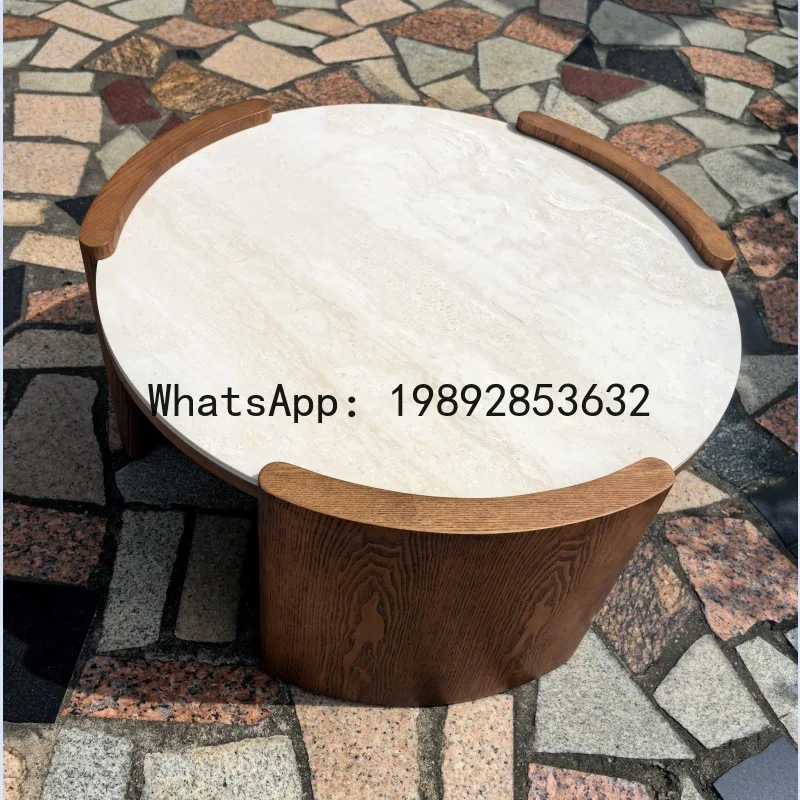 Coffee & Tea Restaurant - H5.20無垢材コーヒーテーブル - 小さなアパート用モジュール式コーヒーテーブル - モダンな岩盤コーヒーテーブル