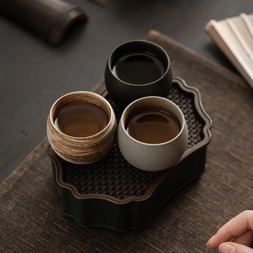 Coffee Tea Flask - 家庭用日本製炻器茶碗 古風 80ml マスターカップ レトロ 手作りコーヒーマグ