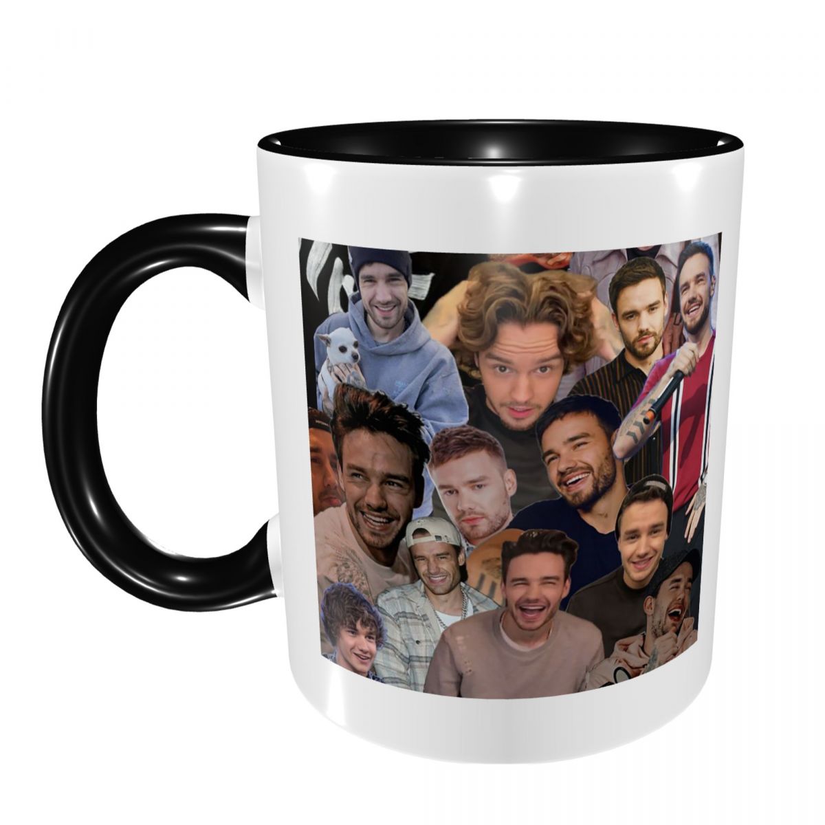 Coffee Tea Photos - リアム・ペイン写真コラージュマグ面白いセラミックコーヒーカップティーマグミルクカップドリンクウェア友人へのギフト
