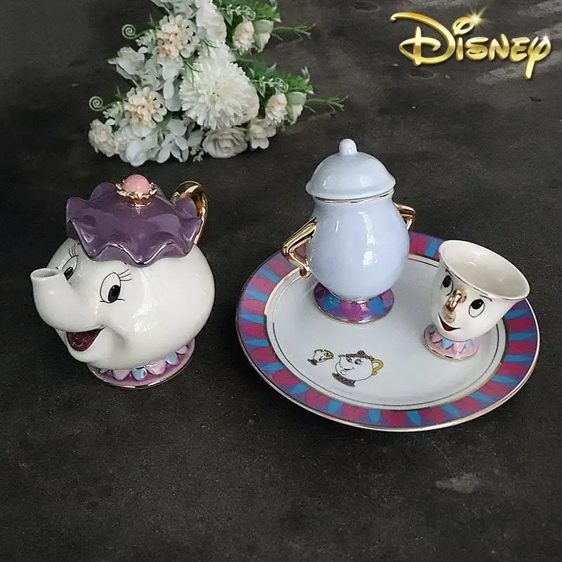 Coffee Tea Flask - ホットティーポット漫画美女と野獣コーヒーポットマグカップミセスポッツチップカップティーカップポットワンティーセットドロップシッピングキュートギフト