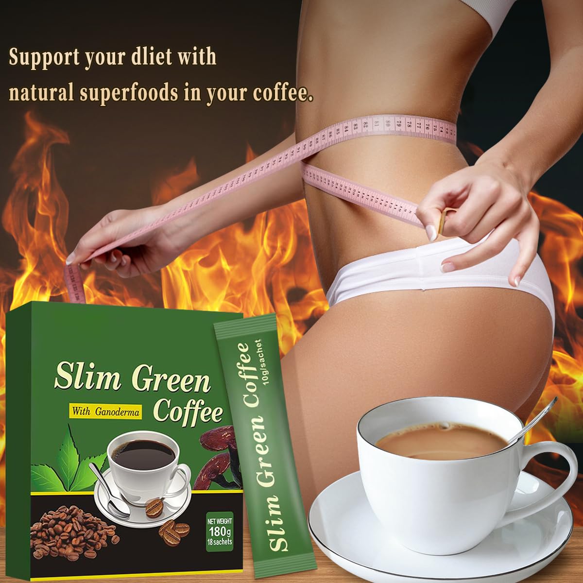 Coffee Tea Weight Loss - 18 ピース/箱プレミアムスリムグリーンコーヒー減量超安全高速スリム脂肪燃焼解毒制御食欲製品