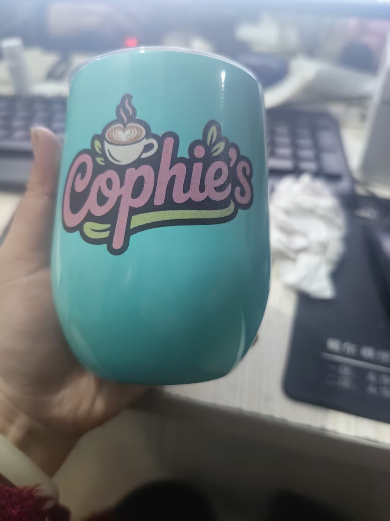 Coffee Tea Flask - 12オンスの卵型マグカップ、トラベルコーヒーマグ、ステンレス製保温マグカップ、漏れ防止ティーコーヒーカップ、車載真空フラスコ、携帯用断熱ボトル