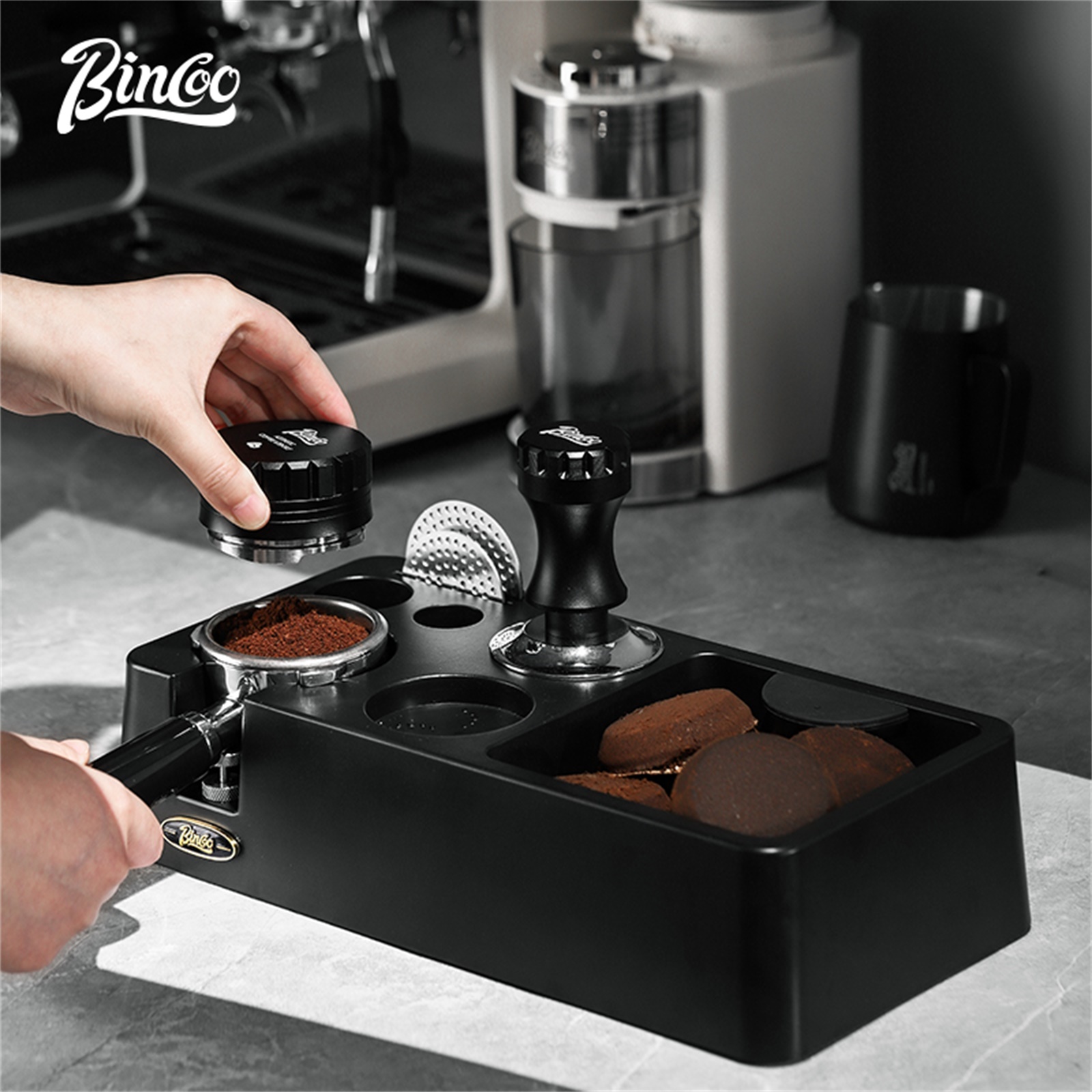 Bincoo コーヒーディストリビューター 51/58 ミリ - Coffee Tamper Leveler のレビューと価格