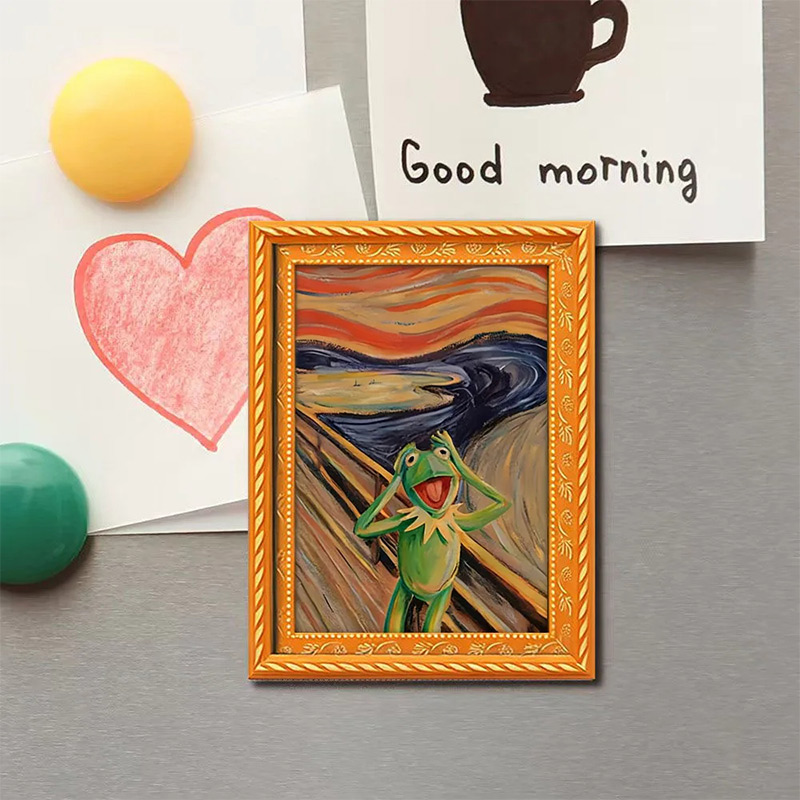 新しいクリエイティブな2D動物写真フレームデザイン木製断熱滑 - Coffee Tea Photos のレビューと価格