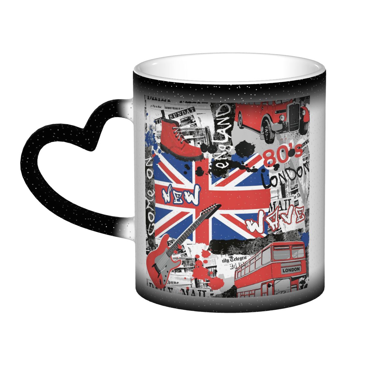 英国のユニオンジャック旗マグカップ面白いセラミックコーヒーカ - Coffee Tea Uk のレビューと価格