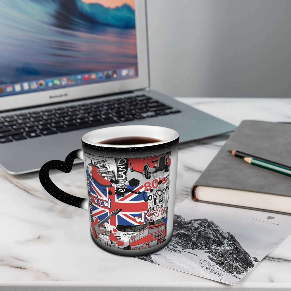 英国のユニオンジャック旗マグカップ面白いセラミックコーヒーカ - Coffee Tea Uk のレビューと価格