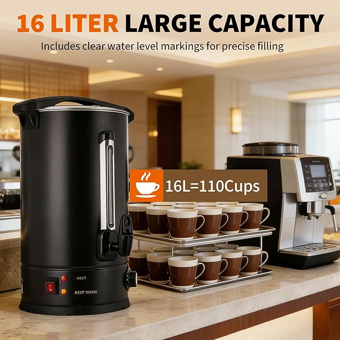 14/16 Lカップコーヒーウォーマー、業務用コーヒーメーカ - Coffee Tea Urn のレビューと価格