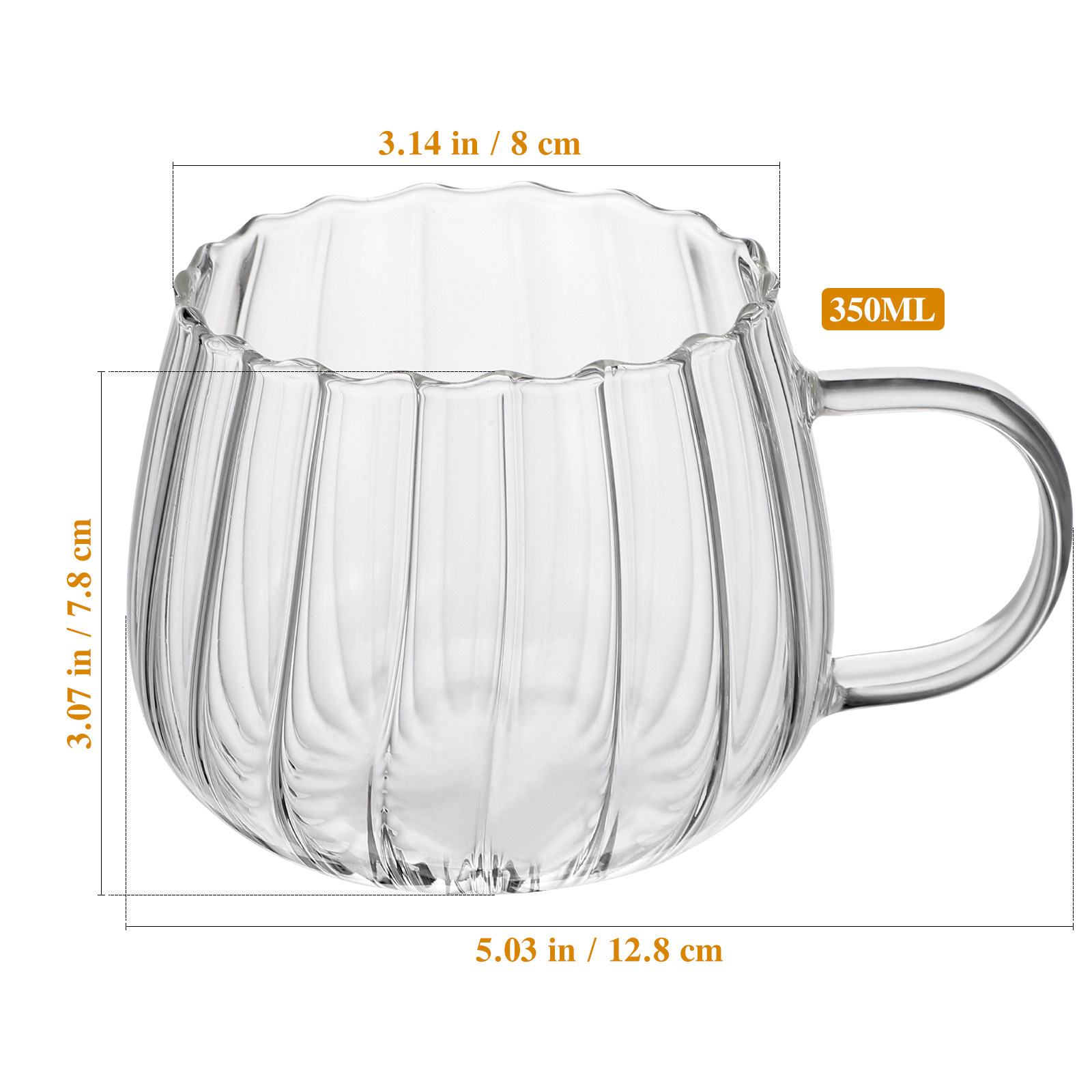 2 個のプレミアム滑らかなエッジのクリアガラスカップ 400 - Coffee Tea Photos のレビューと価格