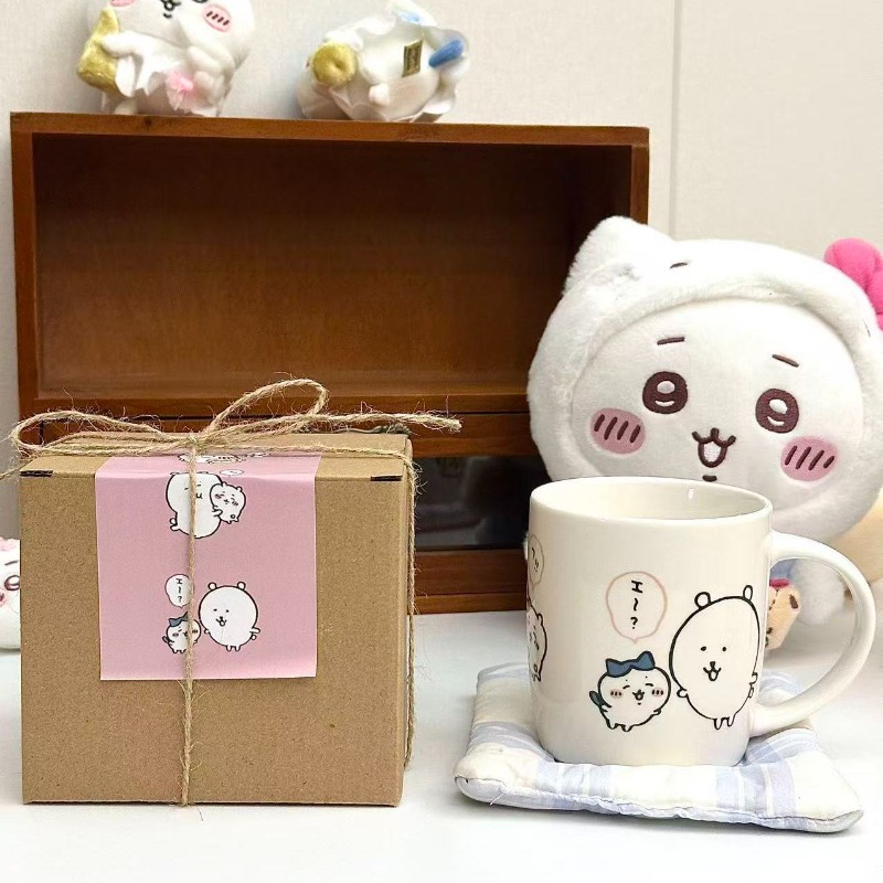 アニメちいかわジョークベア セラミックマグ ギフトボックス  - Coffee Tea Flask のレビューと価格