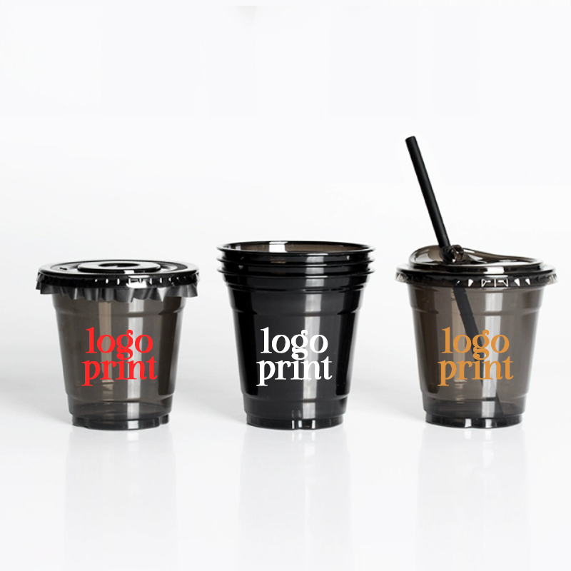 ロゴ入り使い捨て透明ペットコーヒーカップ、コールドドリンクカ - Coffee Tea House のレビューと価格