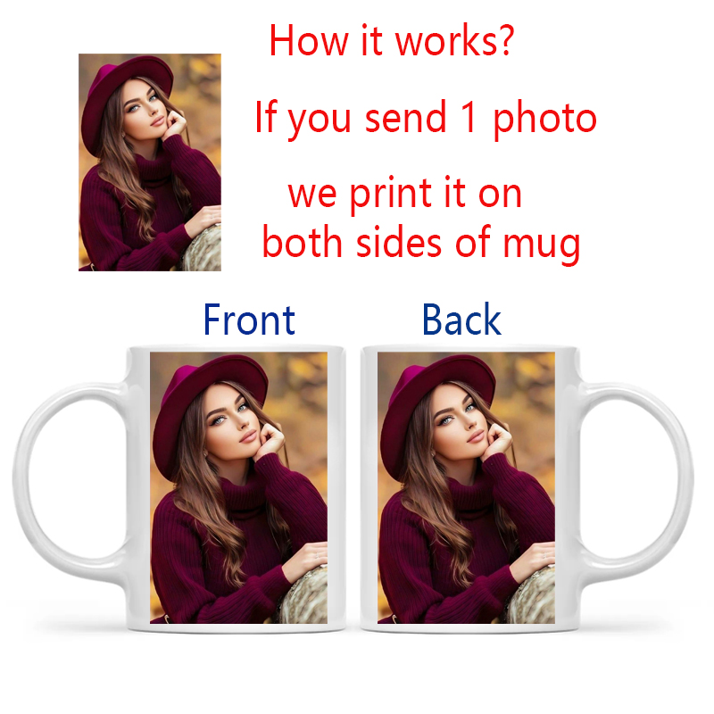 写真入りマグカップをパーソナライズ、カスタム名・ロゴ・テキス - Coffee Tea Photos のレビューと価格