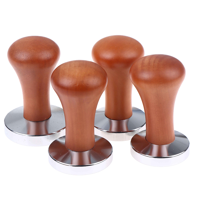 家庭用コーヒータンパー 49/51/53/58MM 木製ハン - Coffee Tamper Leveler のレビューと価格