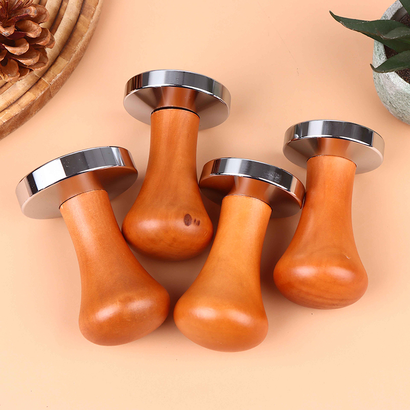 家庭用コーヒータンパー 49/51/53/58MM 木製ハン - Coffee Tamper Leveler のレビューと価格
