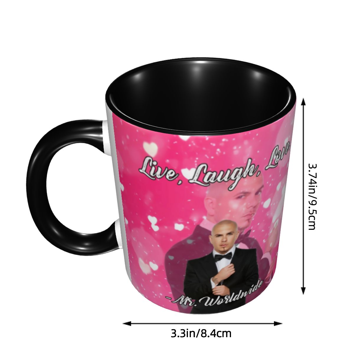 ミスターワールドワイドは「生きる、笑う、愛する」ピンクのコー - Coffee Tea Love のレビューと価格