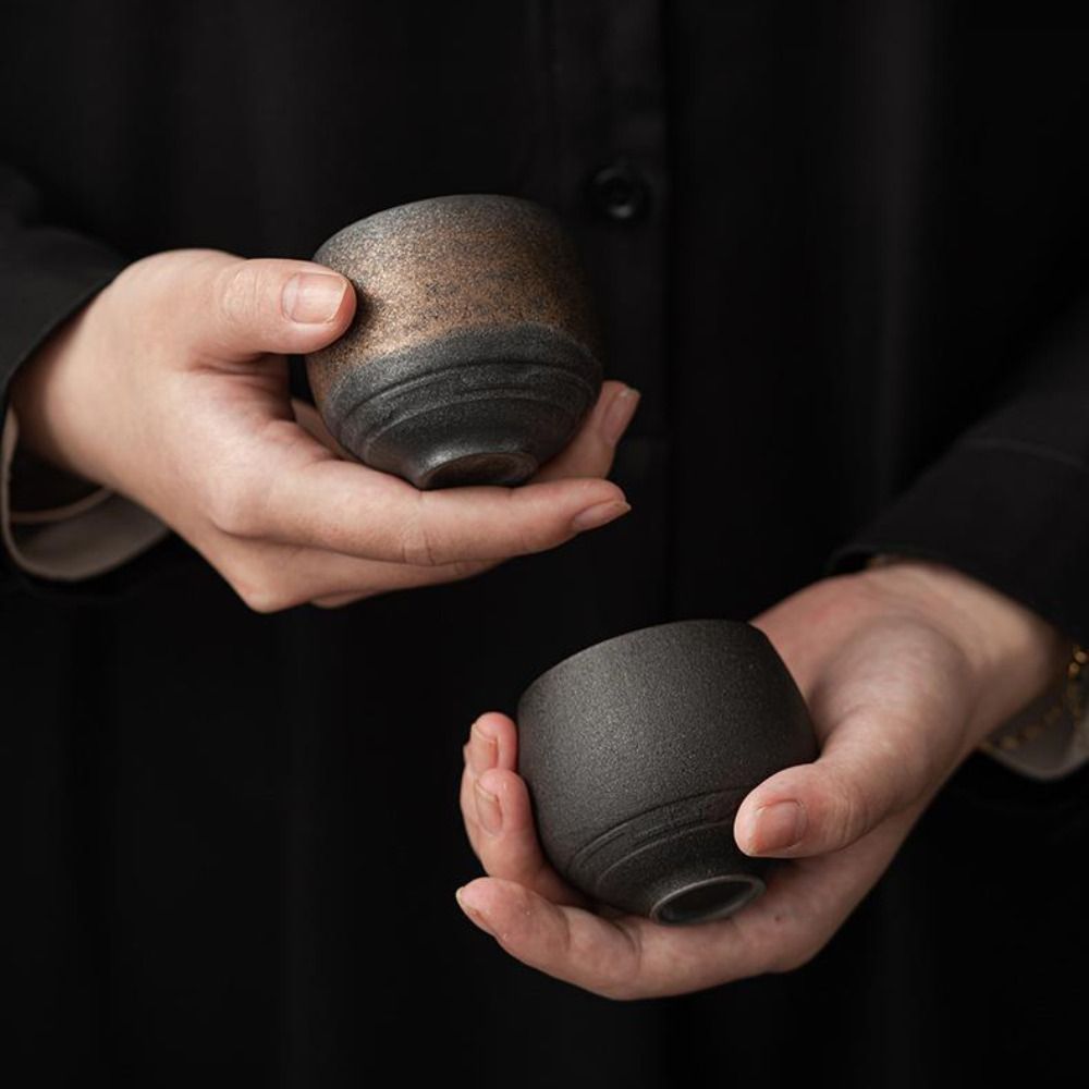 家庭用日本製炻器茶碗 古風 80ml マスターカップ レトロ - Coffee Tea Flask のレビューと価格