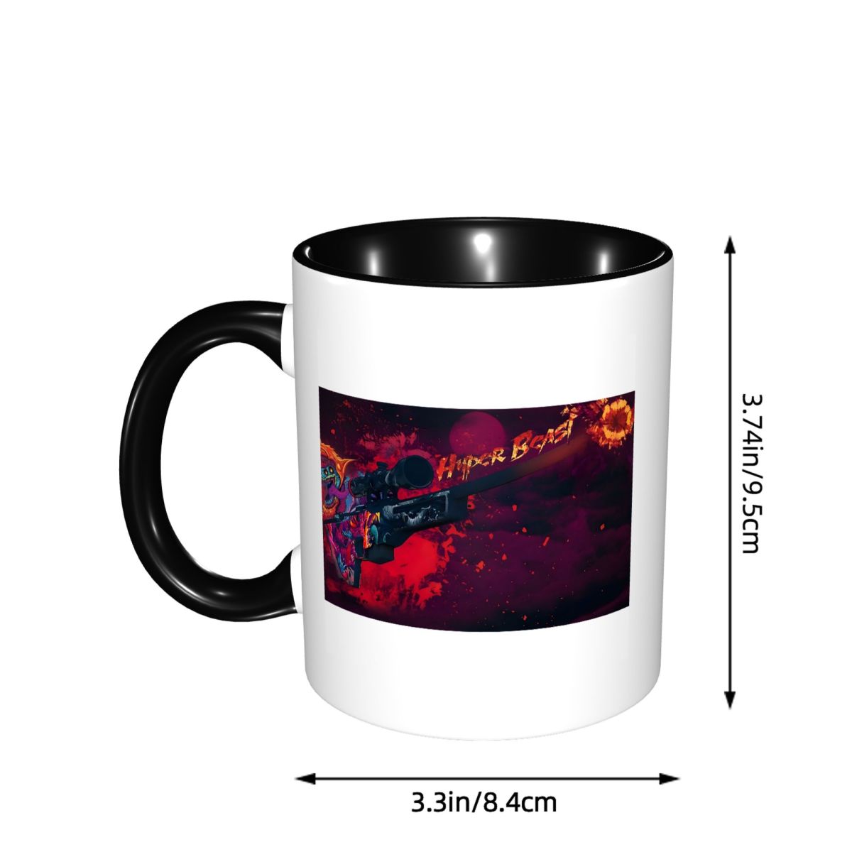 ハイパービーストカバーフォトマグ面白いセラミックコーヒーカッ - Coffee Tea Photos のレビューと価格