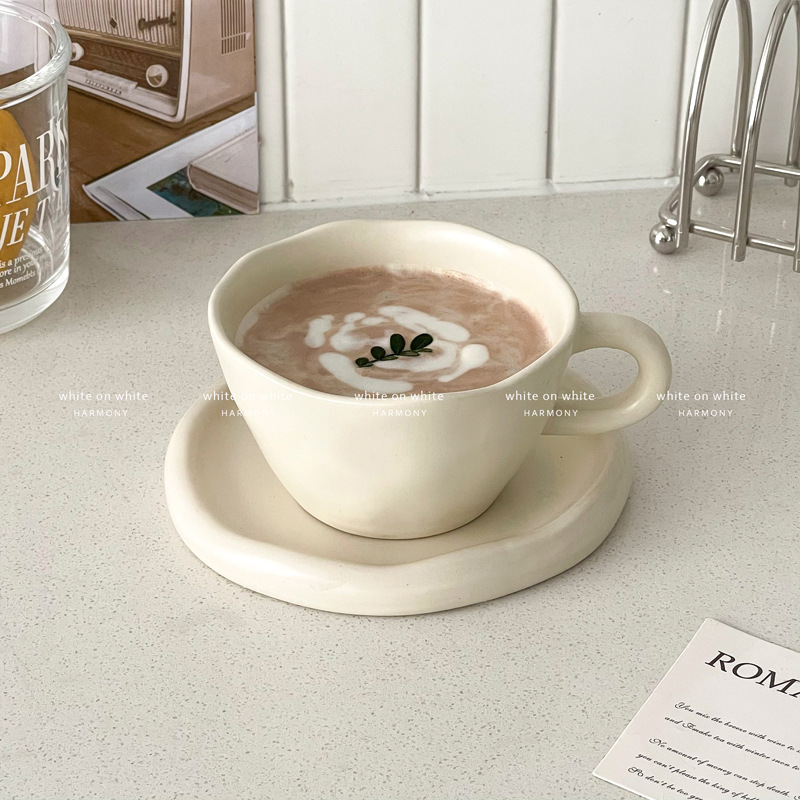 コーヒーカップデザインニッチアフタヌーンティーカップソーサー - Coffee Tea Photos のレビューと価格