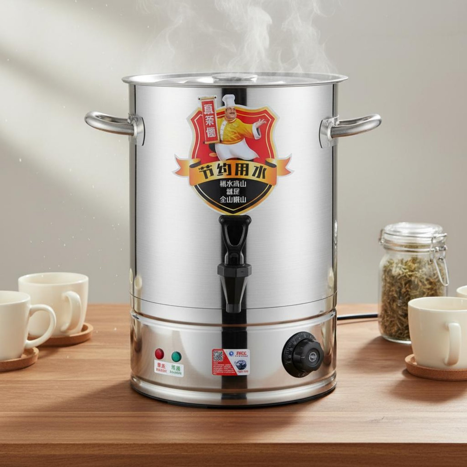 28-68L電気式温水サーバー、温度調節可能、保温バケツ、ス - Coffee Tea Urn のレビューと価格