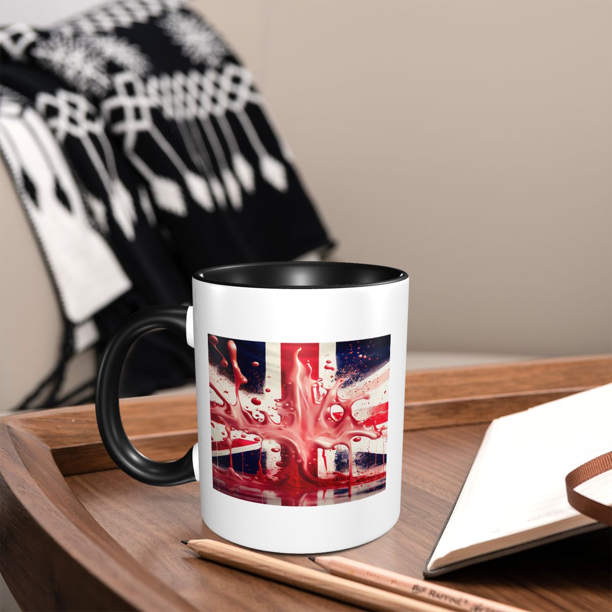 英国ユニオンジャック旗柄マグカップ 面白いセラミックコーヒー - Coffee Tea Uk のレビューと価格