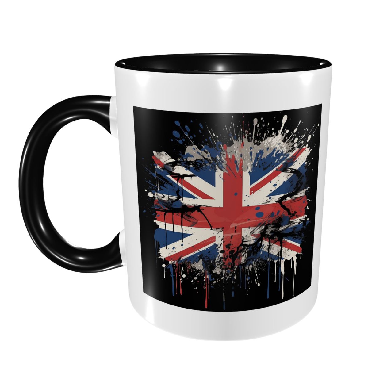 英国のユニオンジャック旗柄マグカップ 面白いセラミックコーヒ - Coffee Tea Uk のレビューと価格