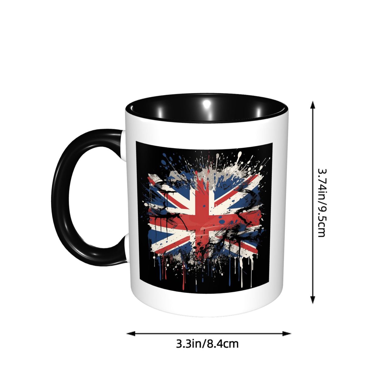 英国のユニオンジャック旗柄マグカップ 面白いセラミックコーヒ - Coffee Tea Uk のレビューと価格