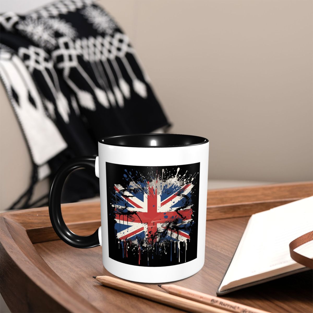 英国のユニオンジャック旗柄マグカップ 面白いセラミックコーヒ - Coffee Tea Uk のレビューと価格