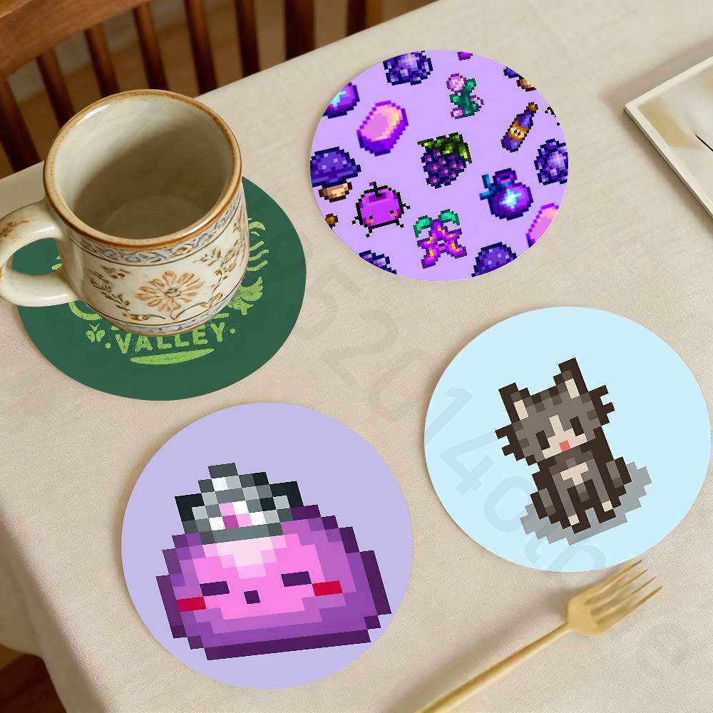 S-Stardew V-Valley 木製カップコースター  - Valley Tea And Coffee のレビューと価格