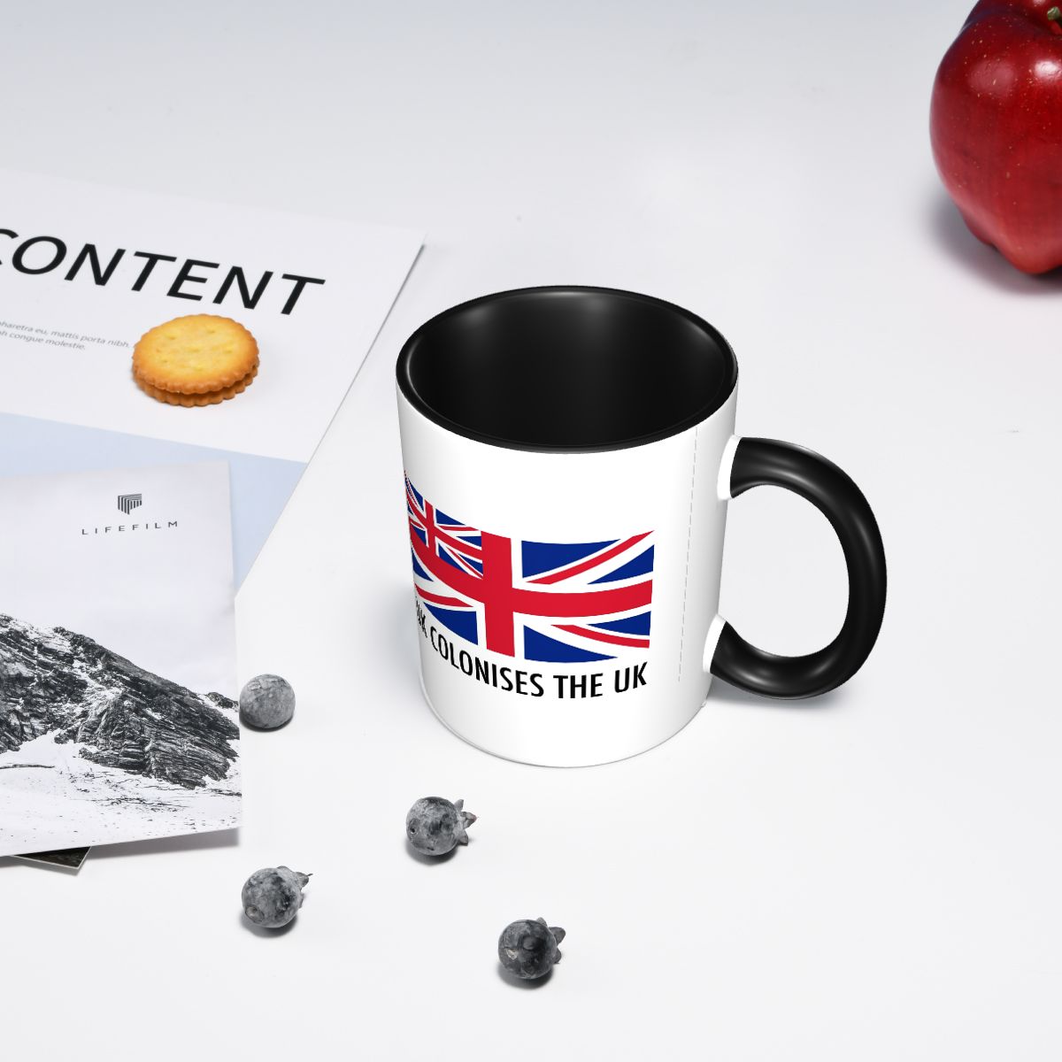 英国のユニオンジャック旗マグカップ面白いセラミックコーヒーカ - Coffee Tea Uk のレビューと価格