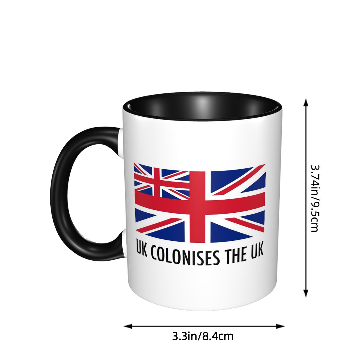 英国のユニオンジャック旗マグカップ面白いセラミックコーヒーカ - Coffee Tea Uk のレビューと価格