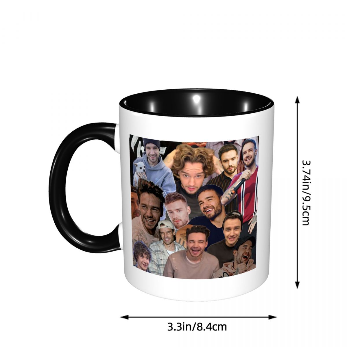 リアム・ペイン写真コラージュマグ面白いセラミックコーヒーカッ - Coffee Tea Photos のレビューと価格
