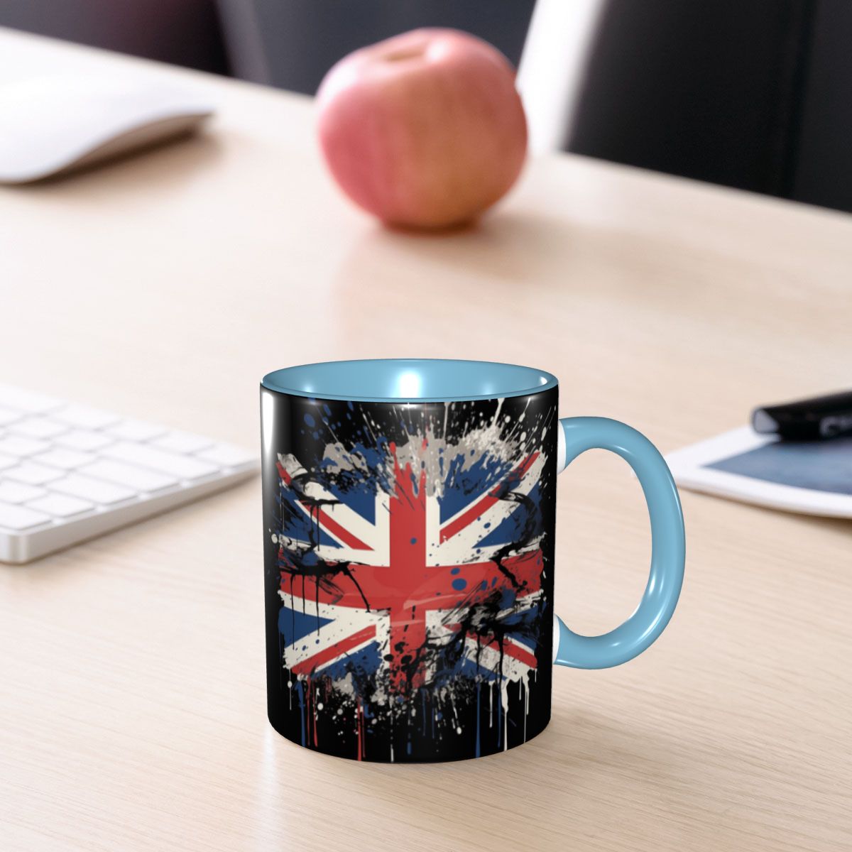 英国のユニオンジャック旗マグカップ面白いセラミックコーヒーカ - Coffee Tea Uk のレビューと価格