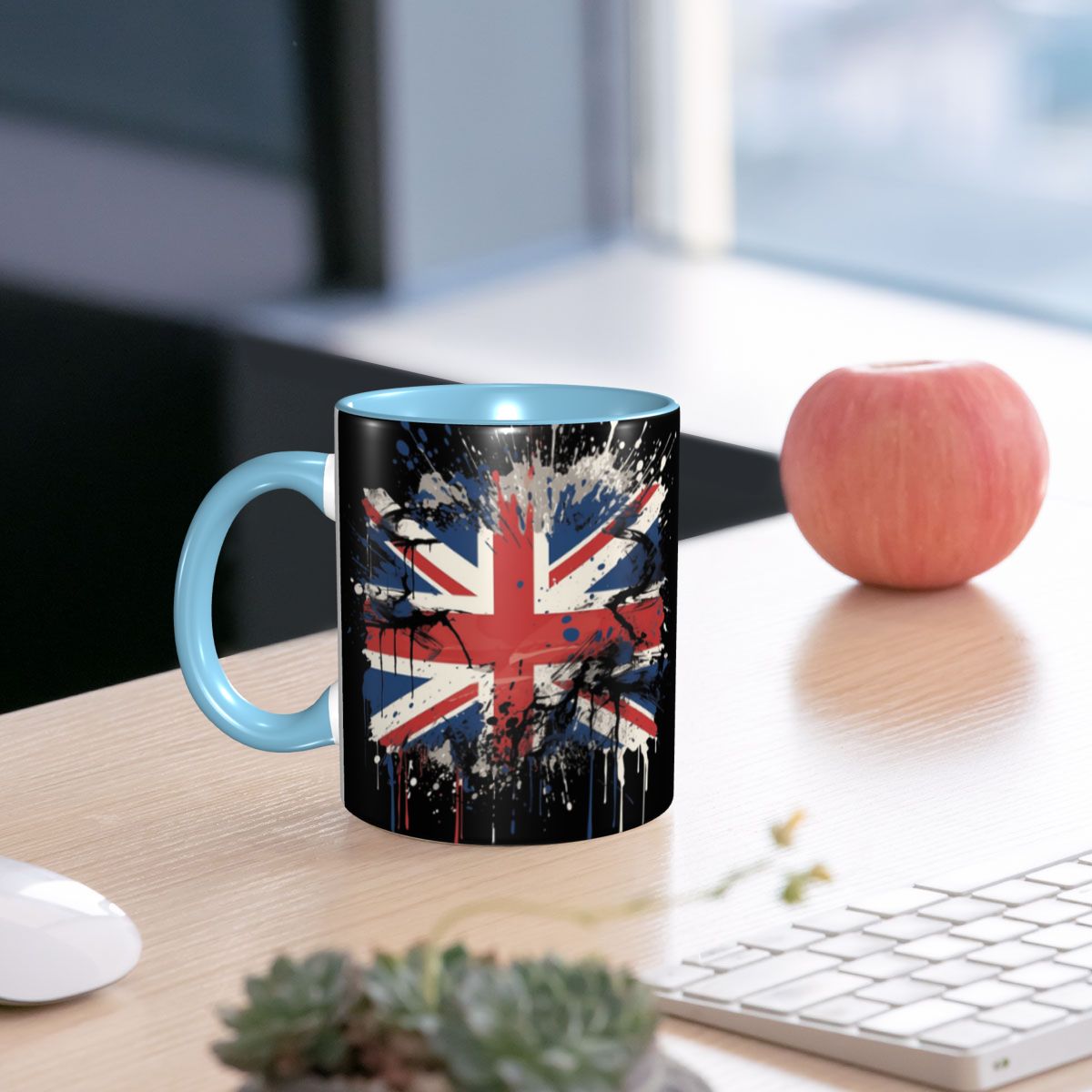 英国のユニオンジャック旗マグカップ面白いセラミックコーヒーカ - Coffee Tea Uk のレビューと価格