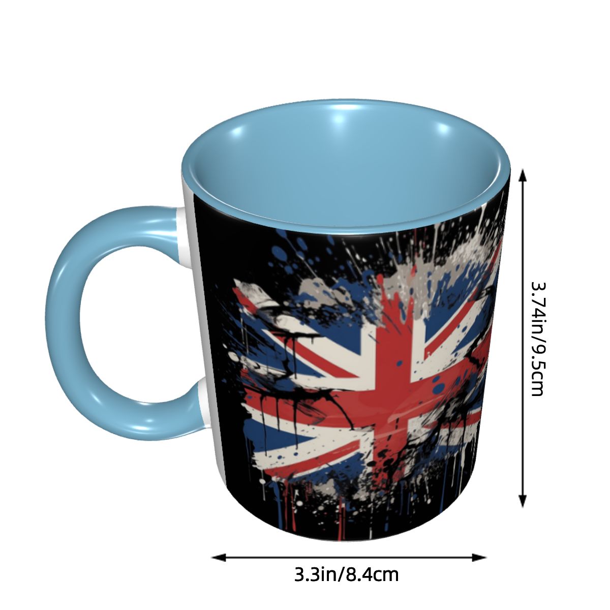 英国のユニオンジャック旗マグカップ面白いセラミックコーヒーカ - Coffee Tea Uk のレビューと価格