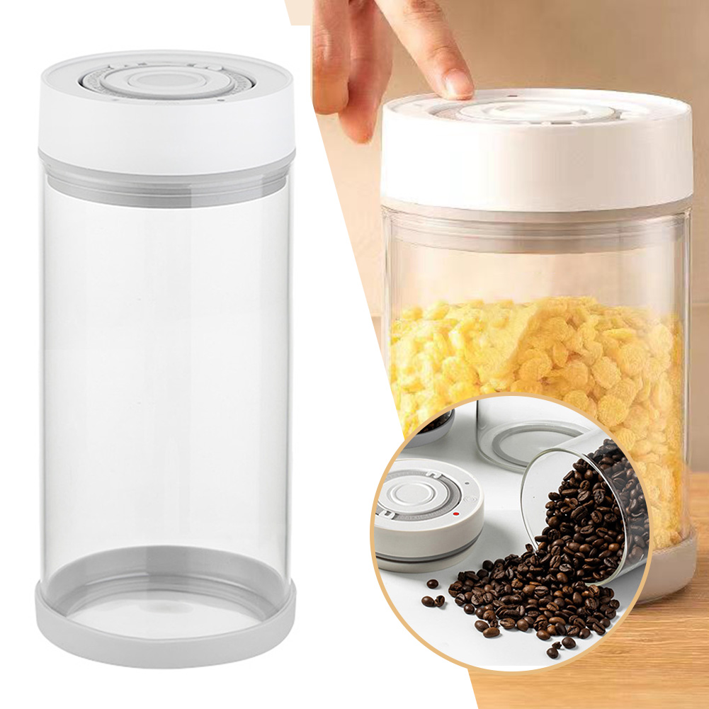 キッチン防湿ガラスコーヒー豆ジャー自動インテリジェント真空保 - Coffee Tea Flask のレビューと価格