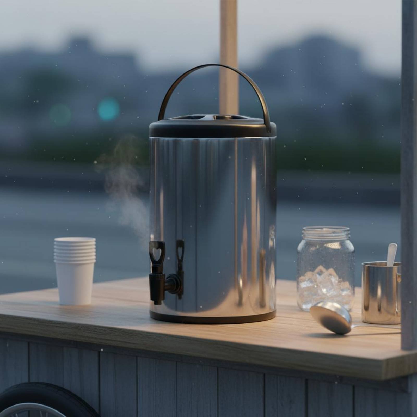 業務用ミルクティーバレル 大容量ステンレス製飲料ディスペンサ - Coffee Tea Urn のレビューと価格