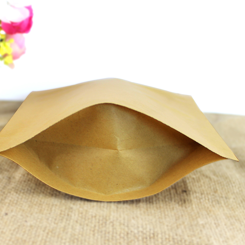 100枚入り自立式クラフト紙アルミジップロック保存袋 DIY - Coffee Tea House のレビューと価格