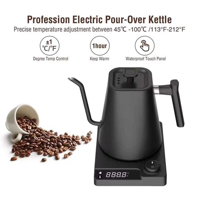 A21I-精密な温度制御を備えたグースネック電気ケトル、コー - Coffee Tea Uk のレビューと価格
