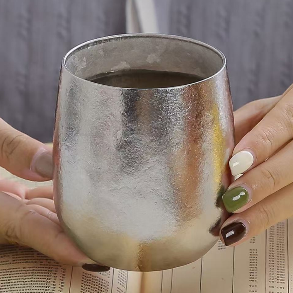 屋外用エッグマグ 純チタン二重壁コーヒーマグ、ウォーターカッ - Coffee Tea Flask のレビューと価格