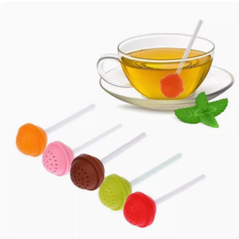 シリコン製茶こし 再利用可能 クリエイティブなロリポップ型フ - Coffee Tea And Leaf のレビューと価格