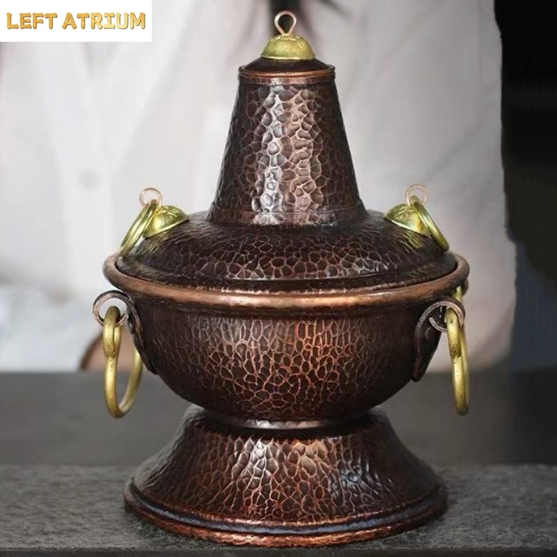 多機能純銅製ホットポット手作り花瓶葉っぱコーヒー豆容器香炉茶 - Coffee Tea And Leaf のレビューと価格