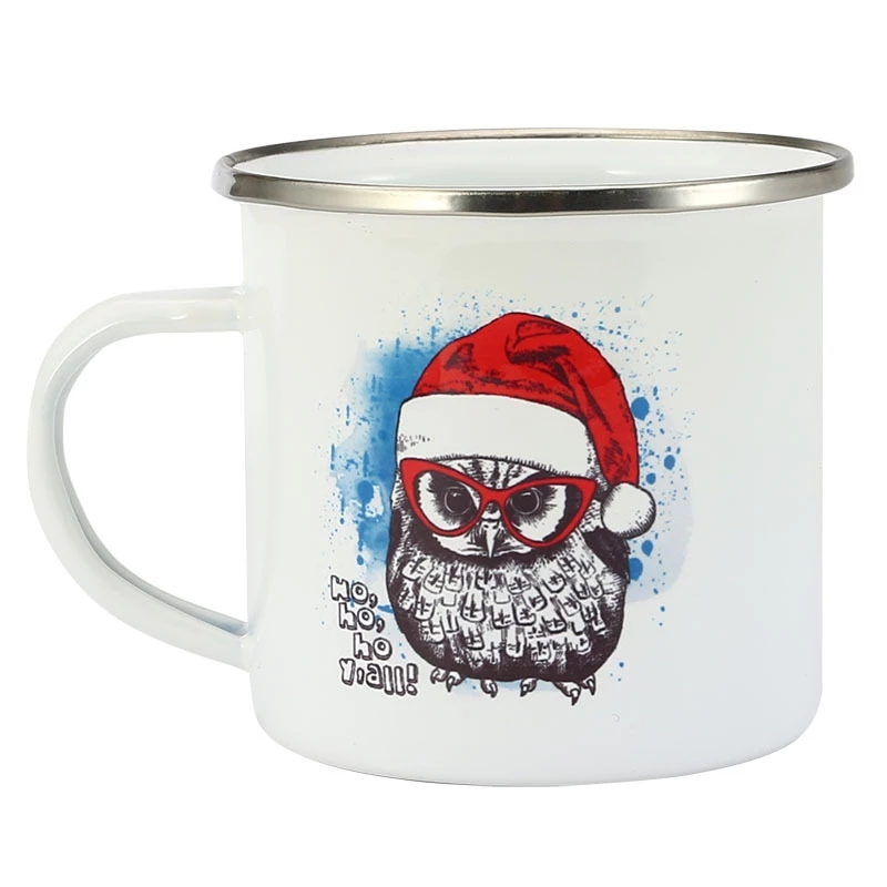 350ML エナメルコーヒーマグ DIYロゴ写真入りテキスト - Coffee Tea Photos のレビューと価格