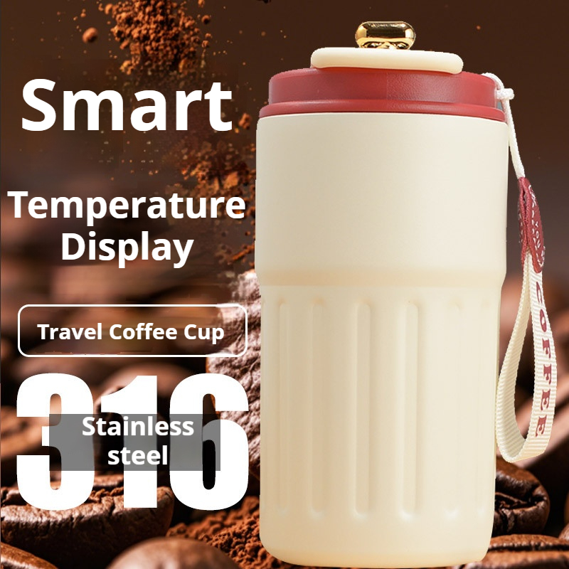 450ML LED温度表示付きステンレス製保温水筒コーヒーカ - Coffee Tea Weight Loss のレビューと価格
