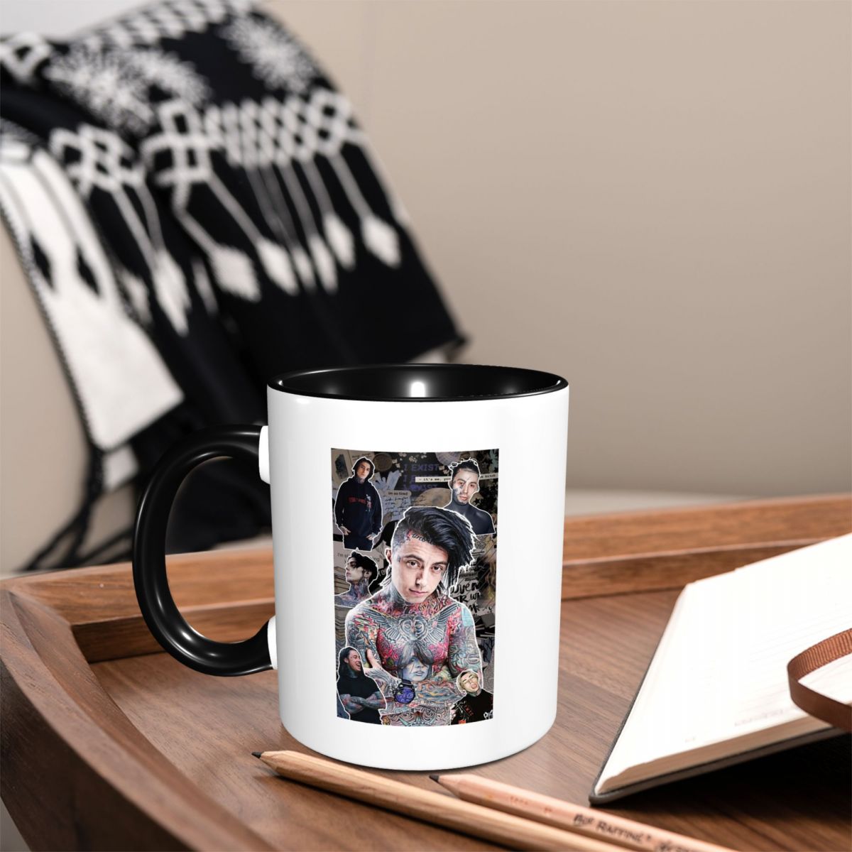 ロニー・ラッドケ写真コラージュ高品質マグカップ面白いセラミッ - Coffee Tea Photos のレビューと価格